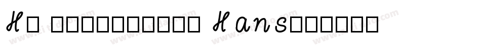 HP Simplified Hans字体转换